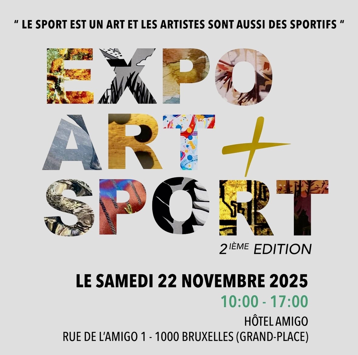 Affiche Expo Art+Sport, 2ème édition.